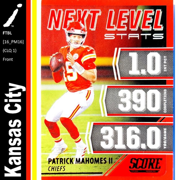 Kansas City Chiefs (Patrick Mahomes II) - FTBL [16_PM16] - Picture 1 of 3